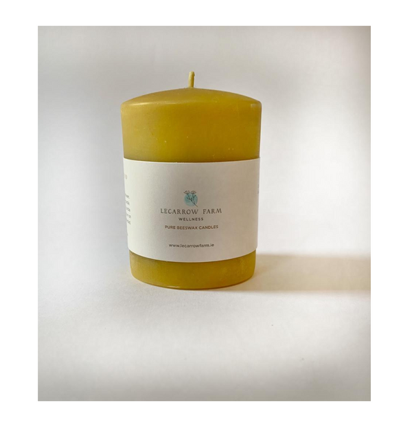 Pure 100% Beeswax Small Pillar Candle
