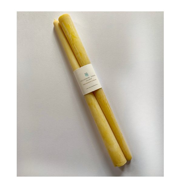 Pure 100% Beeswax Dinner Candles